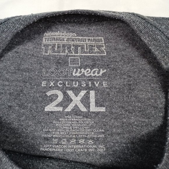 Lootwear Exclusive Men's 2XL Teenage Mutant Ninja Turtles Splinter Gray T-Shirt - Picture 4 of 6